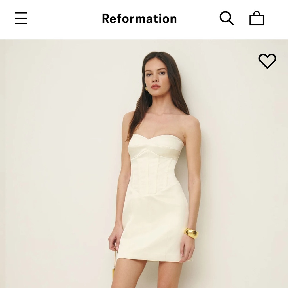 Reformation Pacie Satin Dress